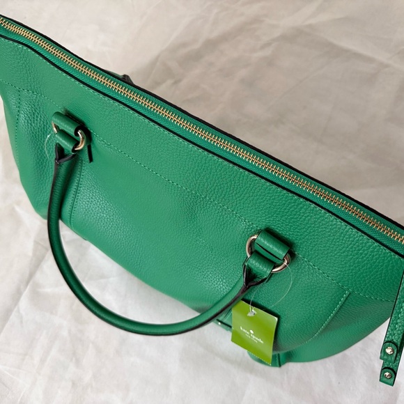 Kate Spade Green Leather Tote Bag - Picture 3 of 15